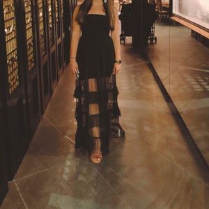 See through Maxi Dress